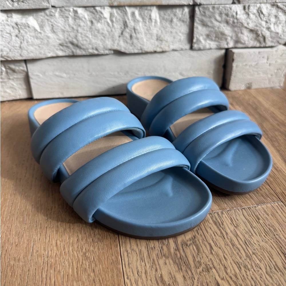 Vionic Blue Slide Sandals